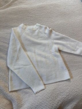 Style & Co. Cream Ribbed Crewneck Sweater